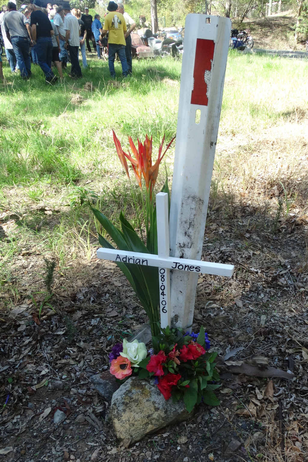 TRIBUTE: Adrian Jones died in a road crash on April 7, 2006. A memorial ride was held yesterday for the anniversary of his death. TRIBUTE: Adrian Jones died in a road crash on April 7, 2006. A memorial ride was held yesterday for the anniversary of his death.